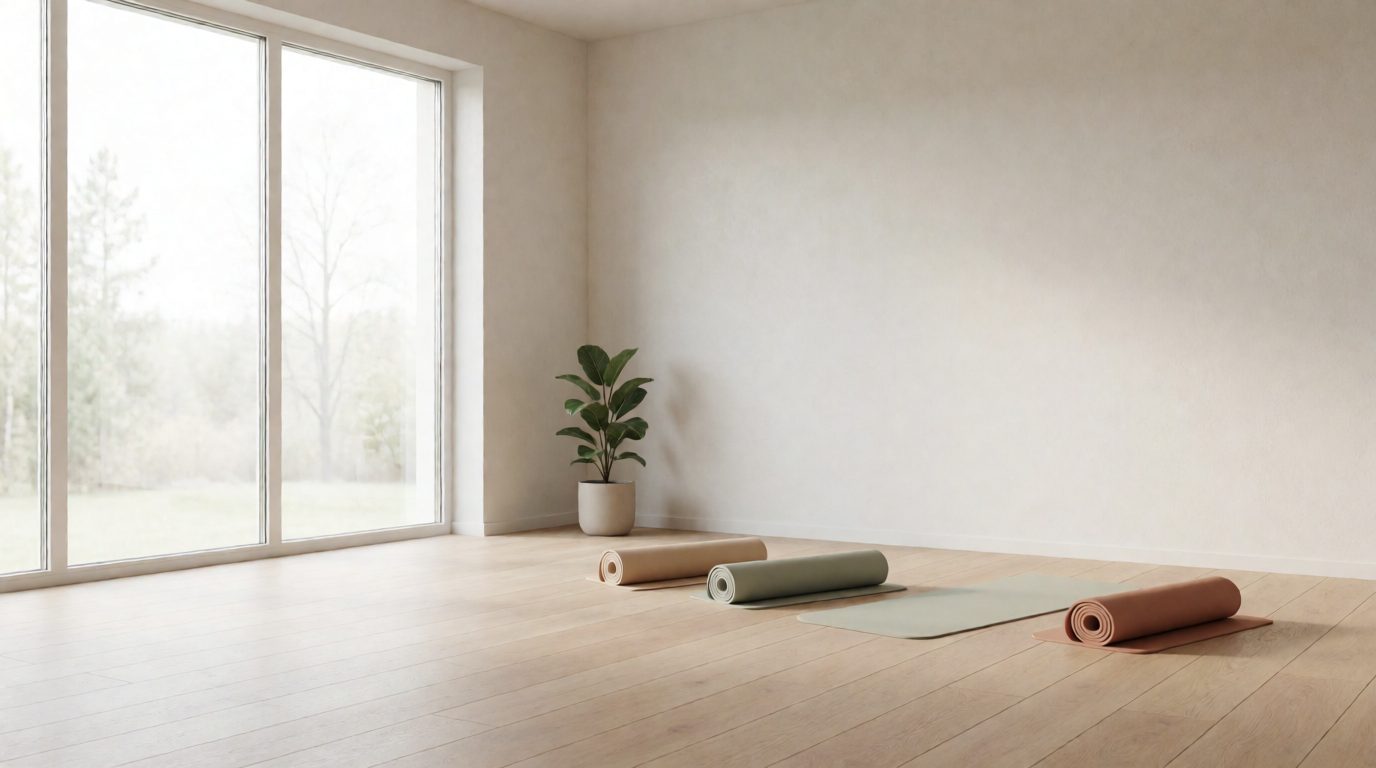 The bright practice room at Studio Nordlicht