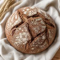 Rye loaf, dark crust